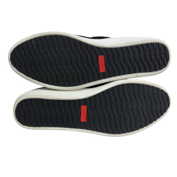 Aetrex Black Leather Scalloped Mary‎ Jane Flats Slip On Comfort Shoes Size 8.5 - Picture 9 of 9